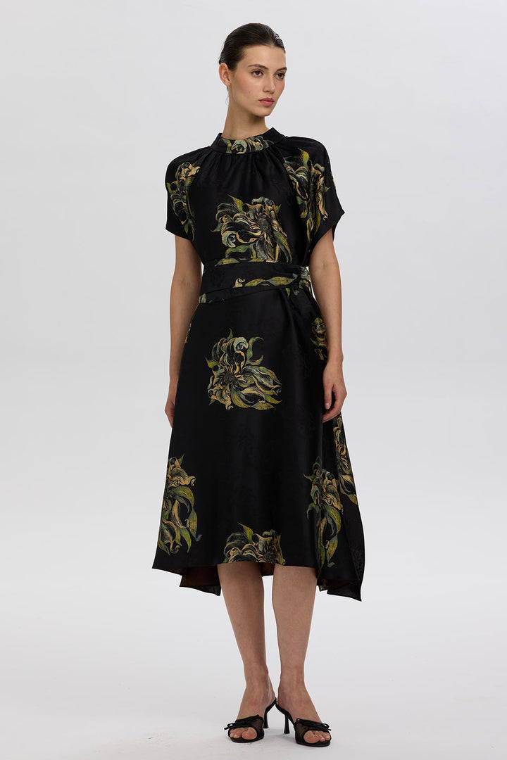 Arlise Batwing Sleeve Oversize Dress