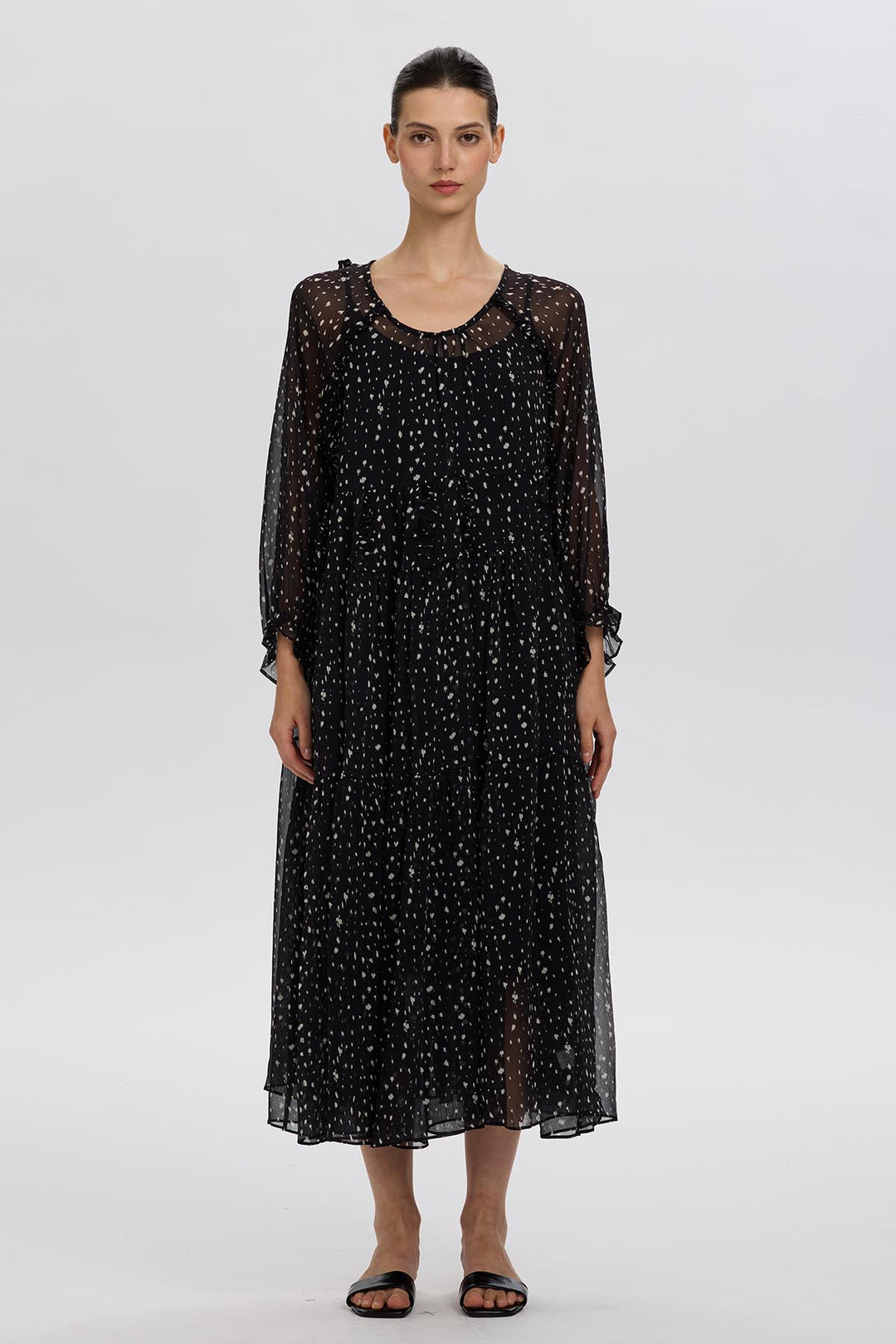 Maelis Silk Maxi Dress