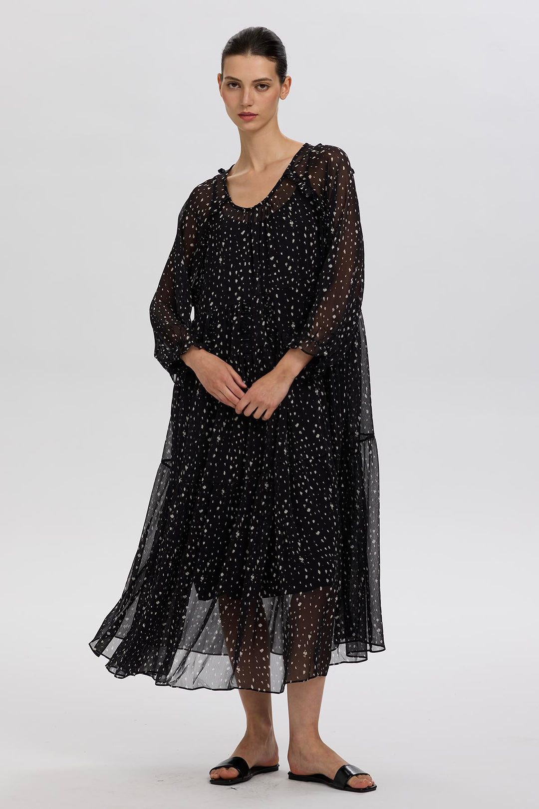 Maelis Silk Maxi Dress