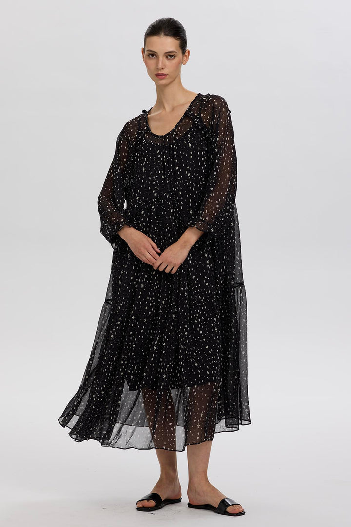 Maelis Silk Maxi Dress