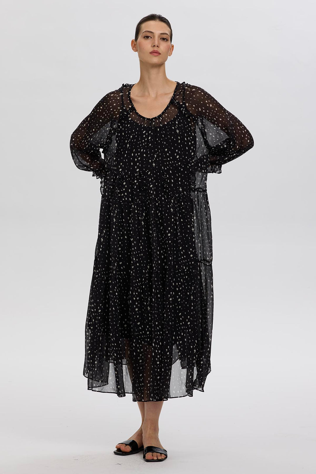 Maelis Silk Maxi Dress