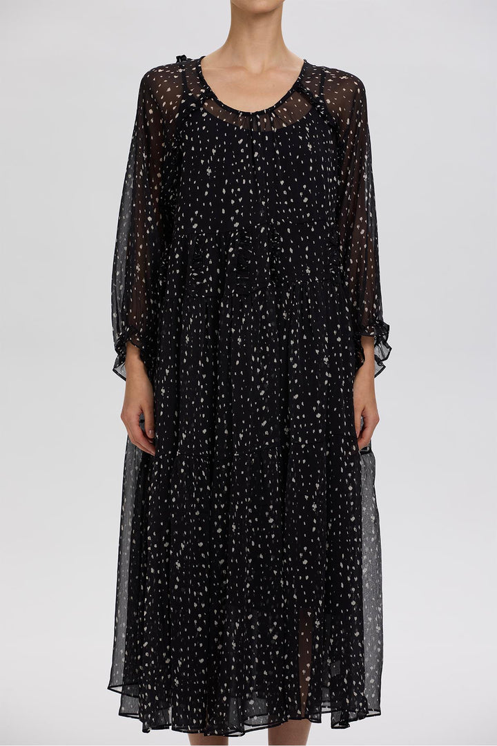 Maelis Silk Maxi Dress