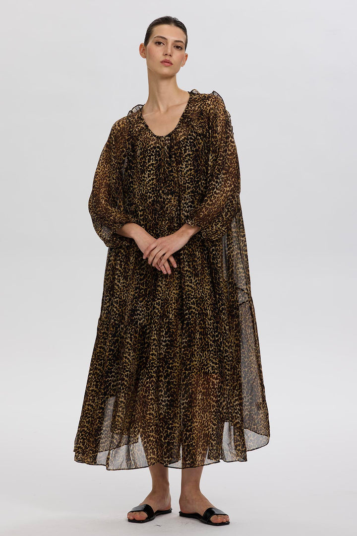 Maelis Silk Maxi Dress