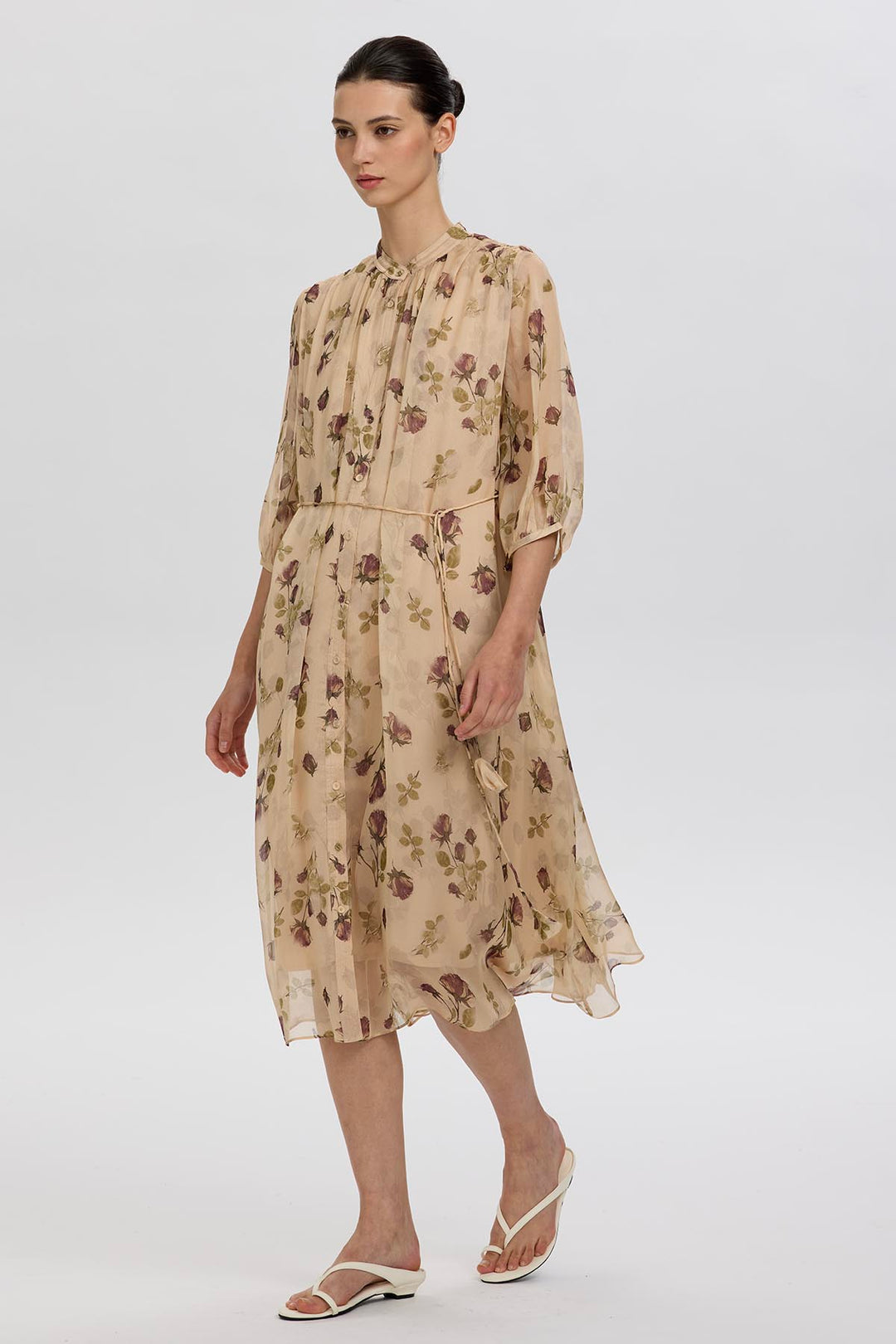 Avril Elegant Rose Dress