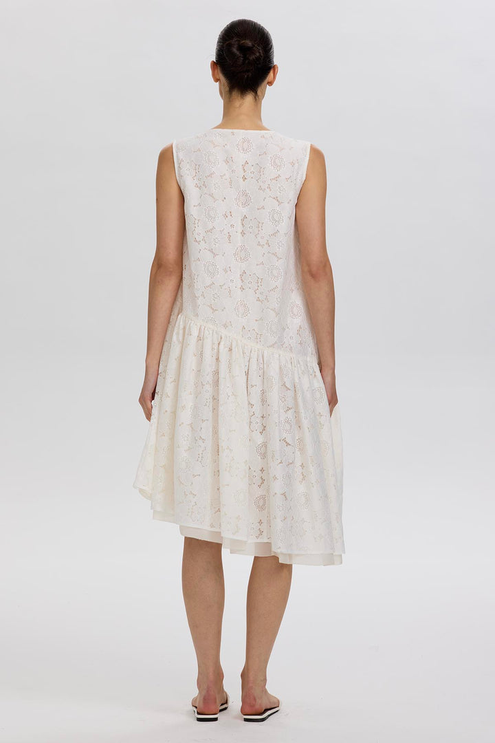 Delphine Lace Tiered Dress