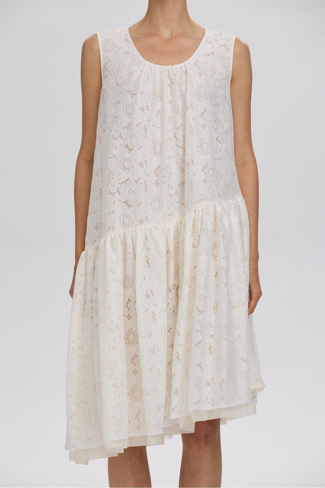 Delphine Lace Tiered Dress