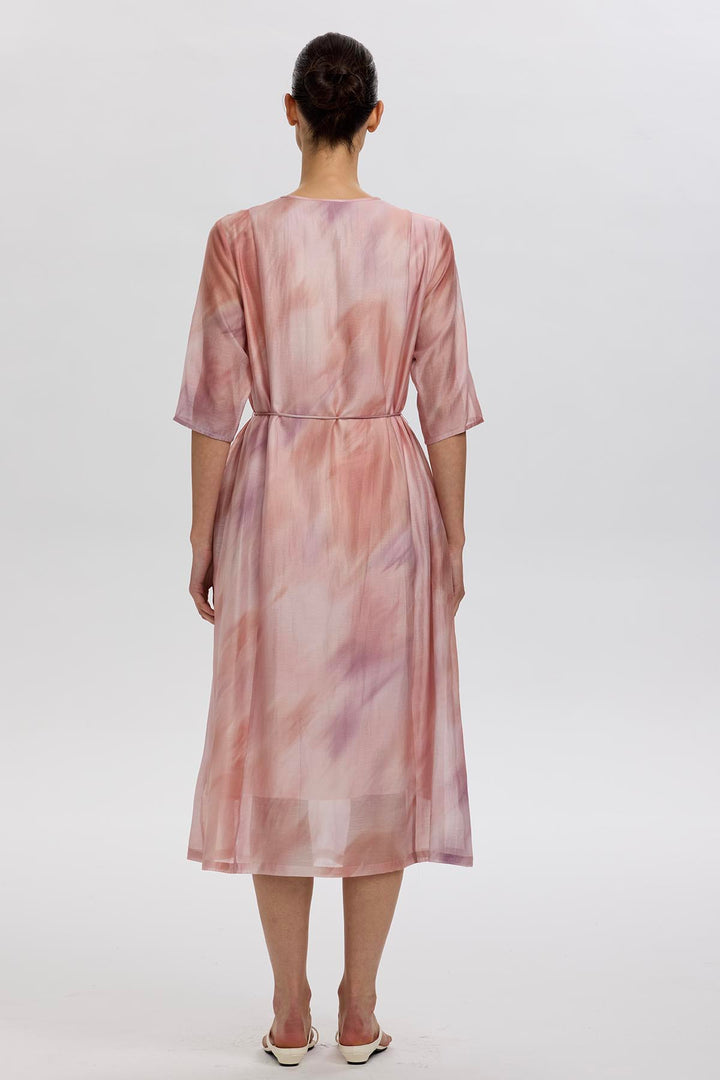 Senna Short Sleeve Pleated Dress