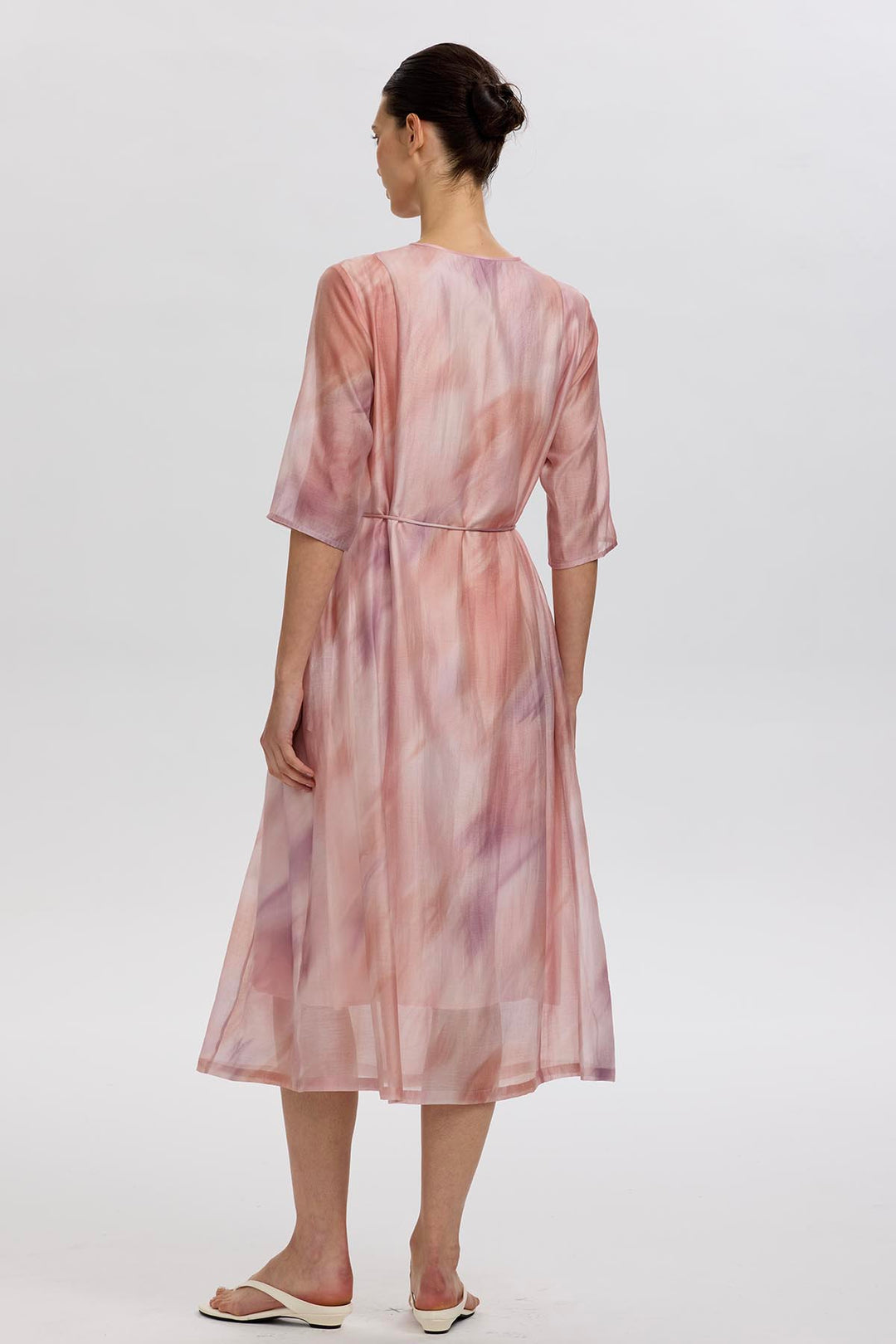 Senna Short Sleeve Pleated Dress