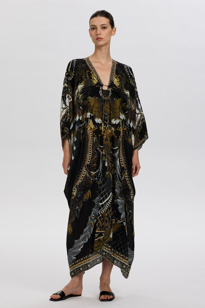 Arielle Print Silk Maxi Dress