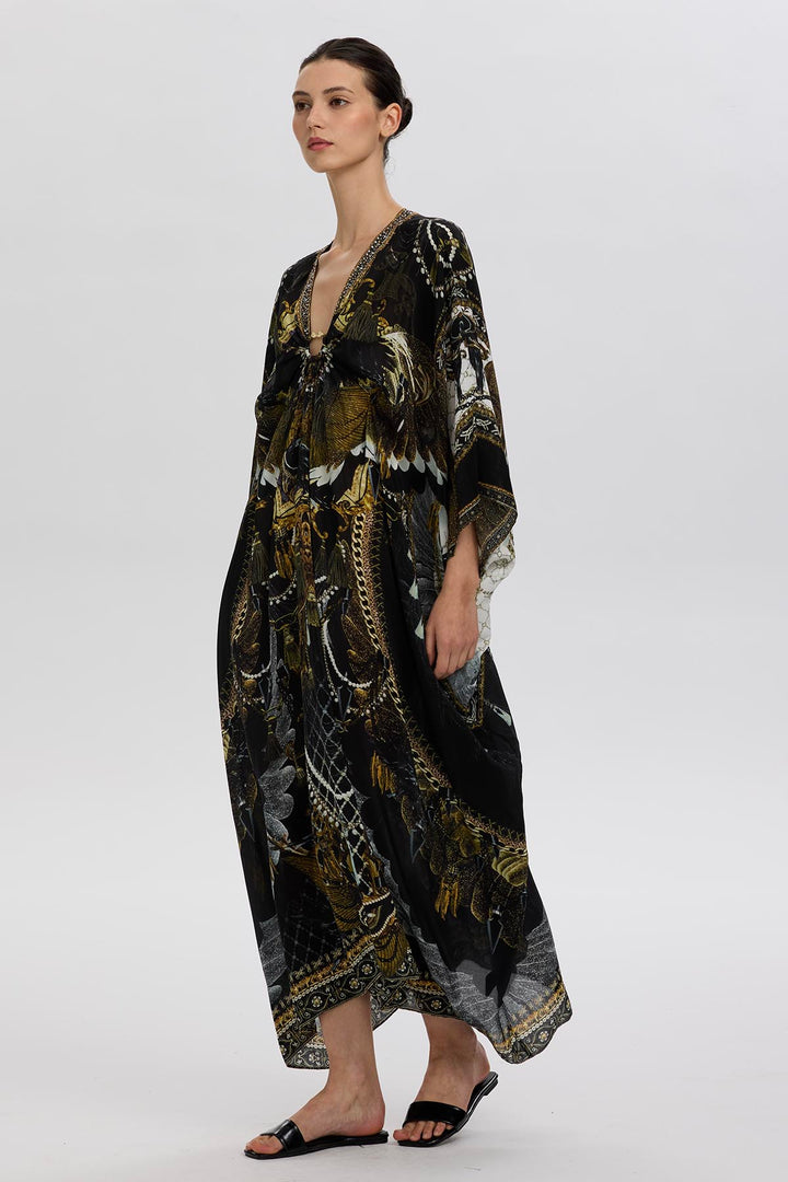 Arielle Print Silk Maxi Dress