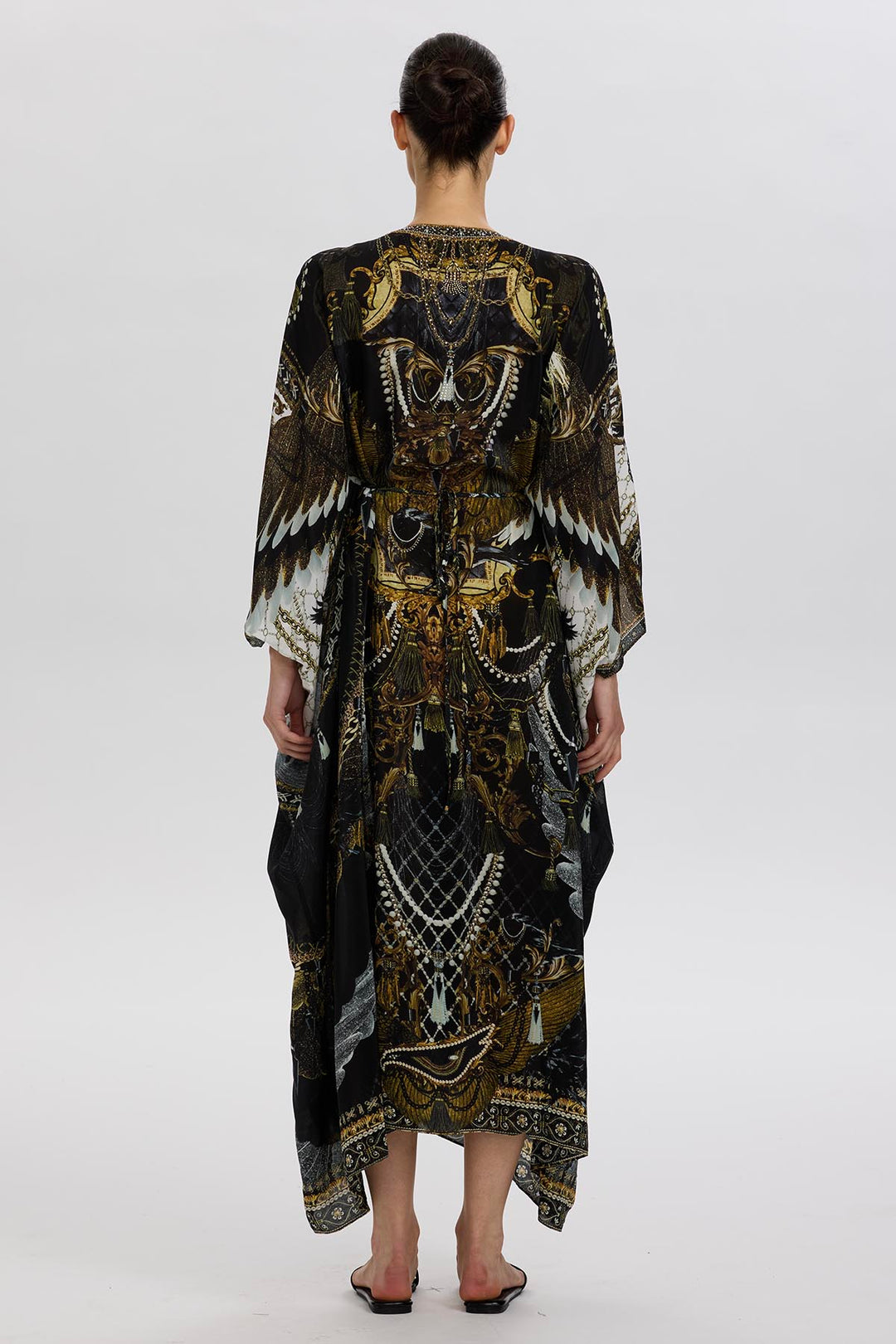 Arielle Print Silk Maxi Dress