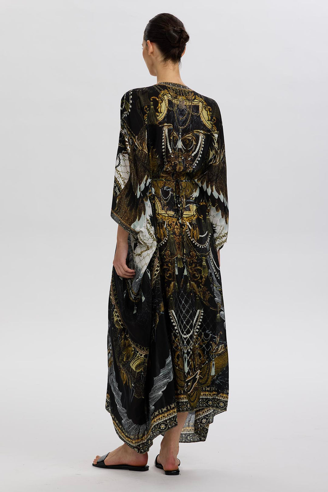 Arielle Print Silk Maxi Dress