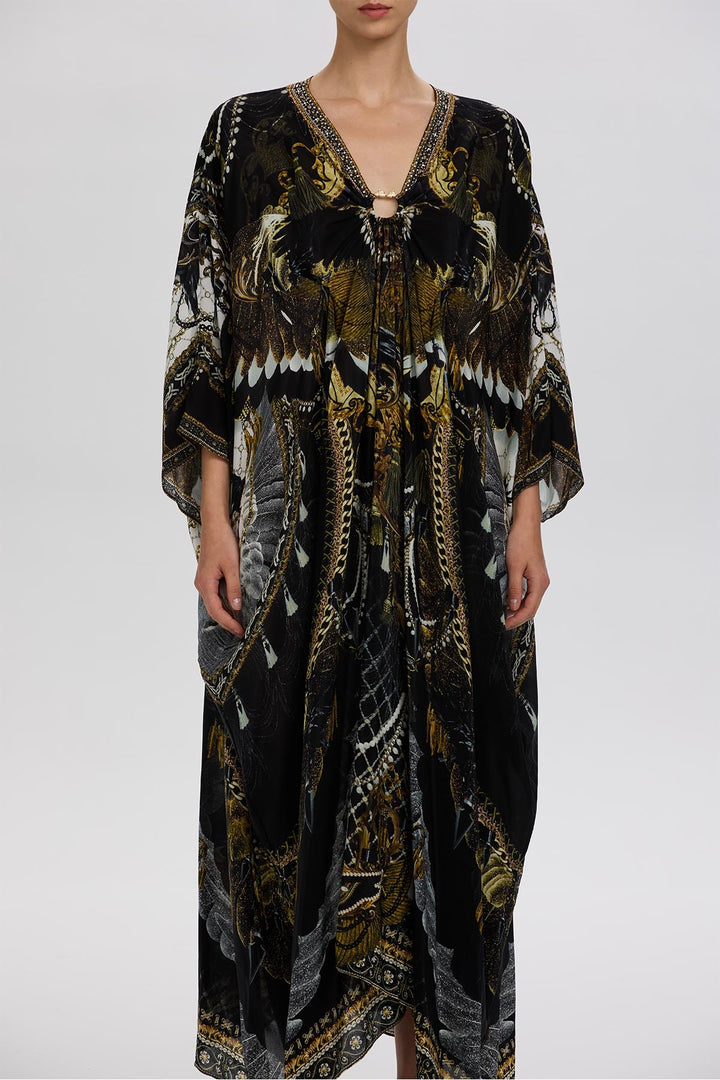 Arielle Print Silk Maxi Dress