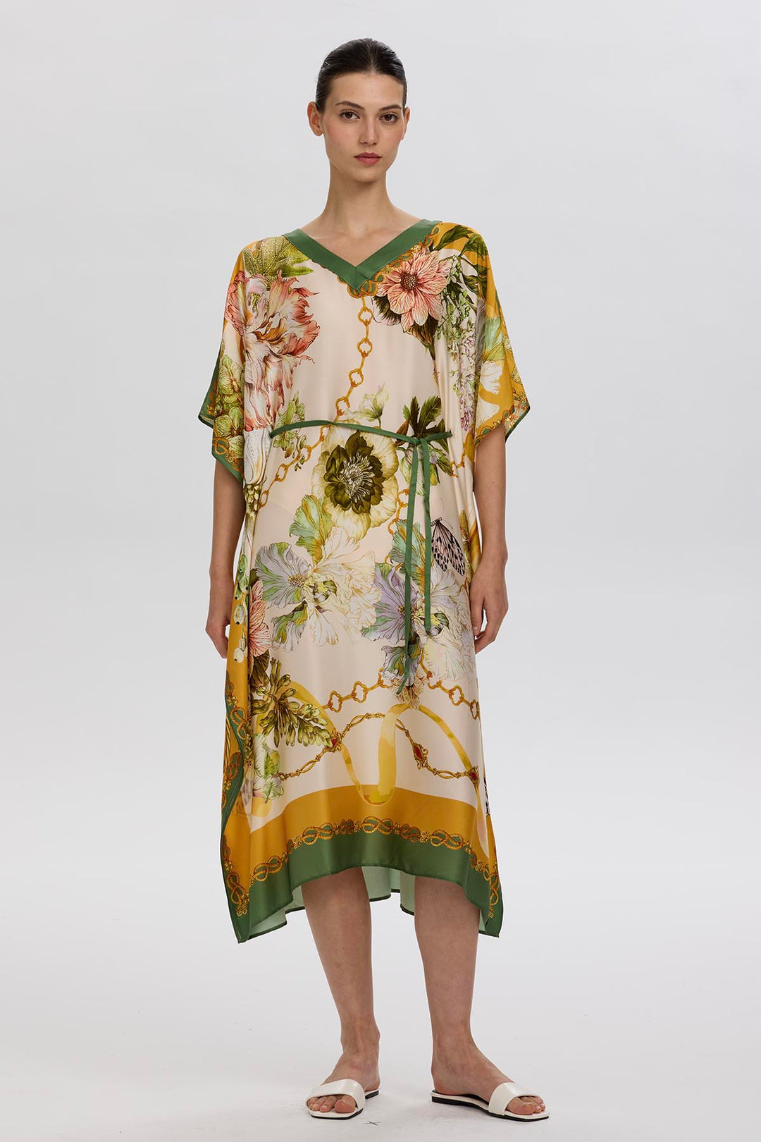 Ottilie V-Neck Print Dress