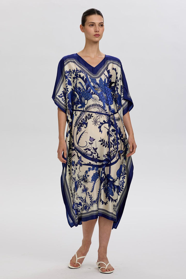 Ottilie V-Neck Print Dress