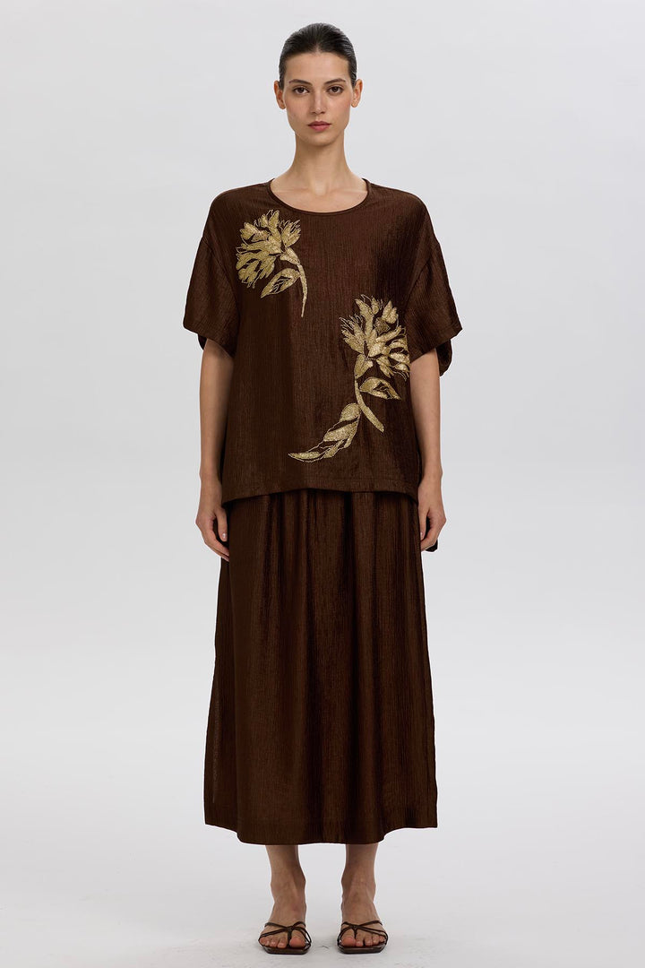 Anaya Short Sleeve Handmade Beading Set