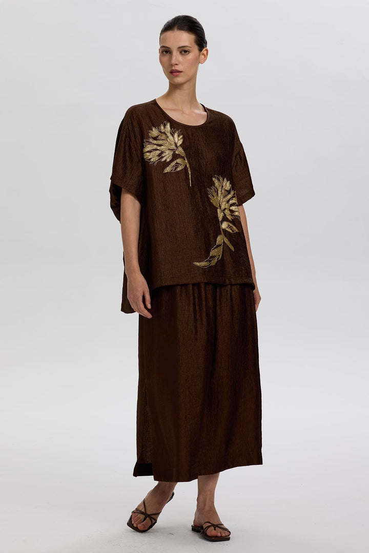 Anaya Short Sleeve Handmade Beading Set