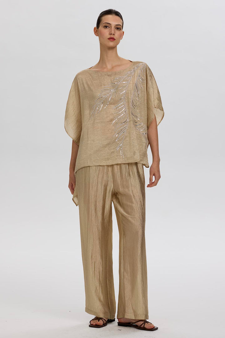 Anaya Short Sleeve Handmade Beading Set