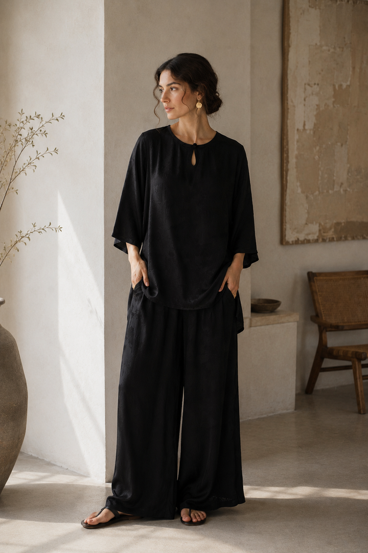 Althea Cozy Wide Leg Two Set