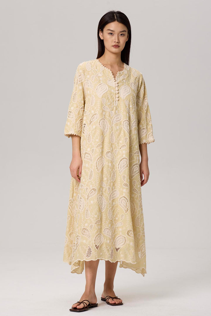 Mimmy Casual Lace Maxi Dress