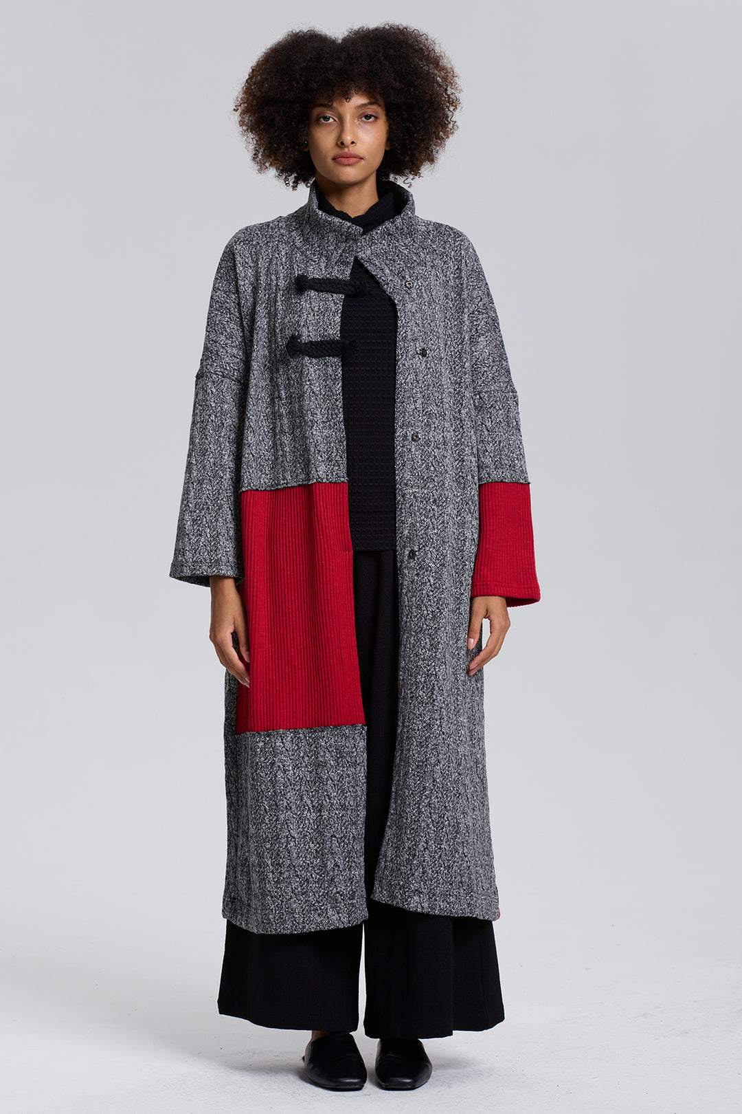 Ama Asymmetric Artistic Designer Coat