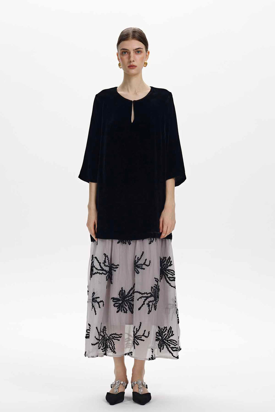 Annette Velvet Maxi Dress