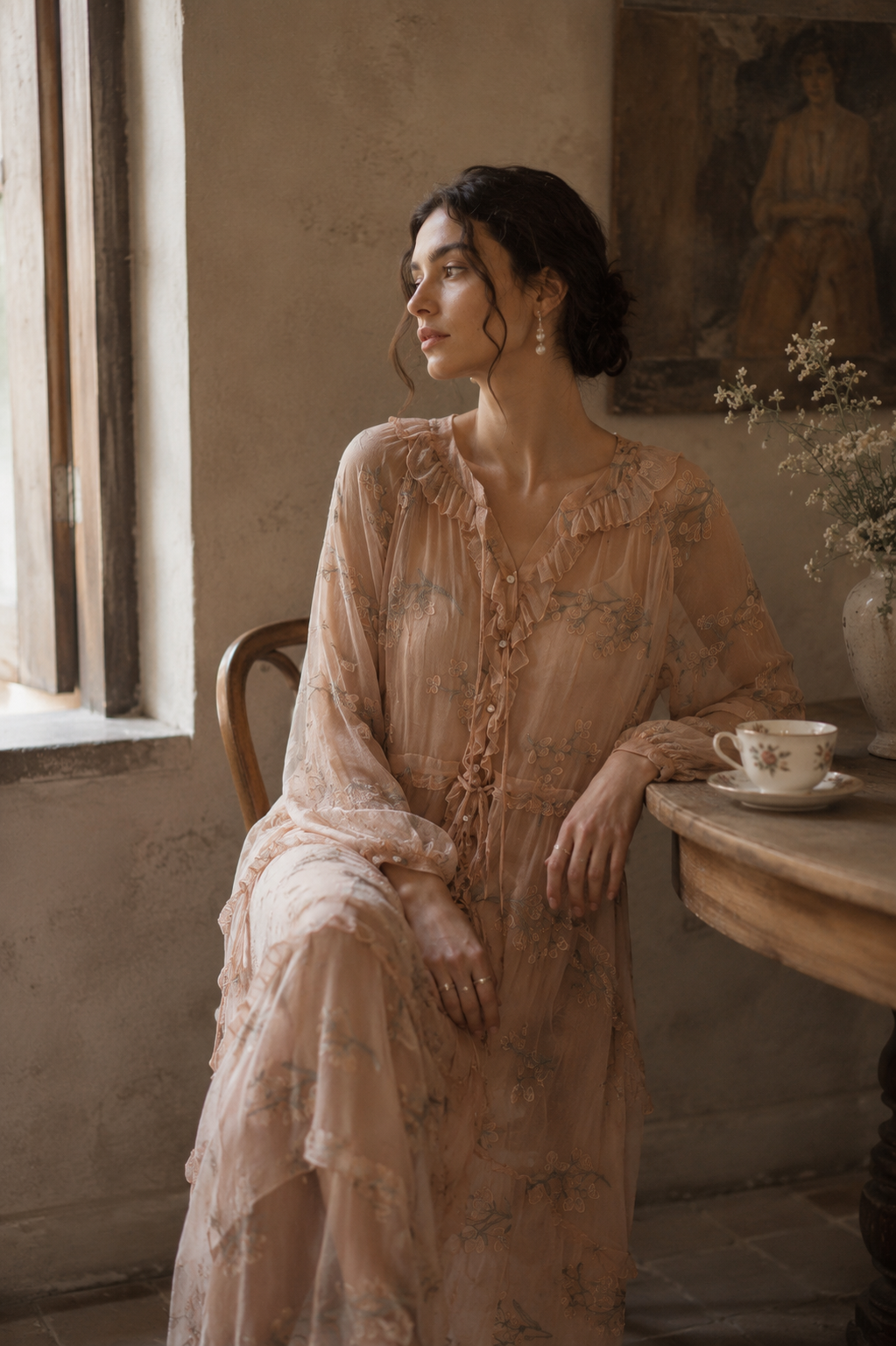 Kaylyn Floral Appliqué Dress