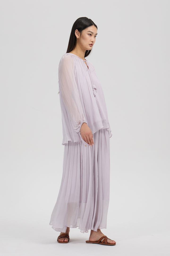 Livia Silk Set Lilac Mist