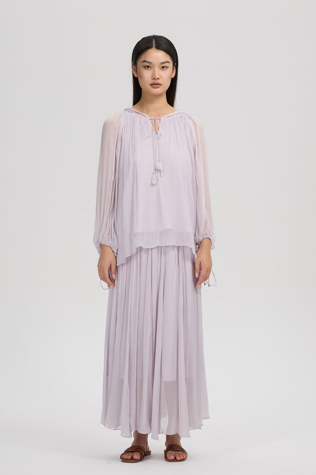 Livia Silk Set Lilac Mist