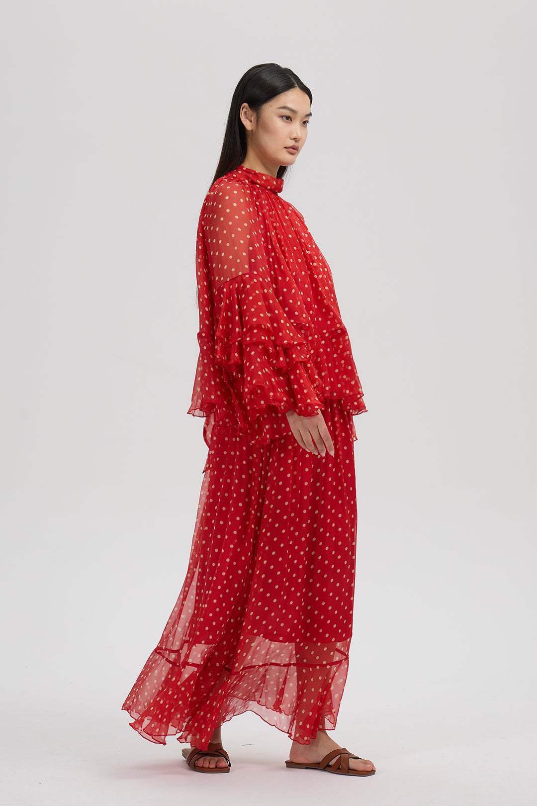 Vesper Polka Silk Set