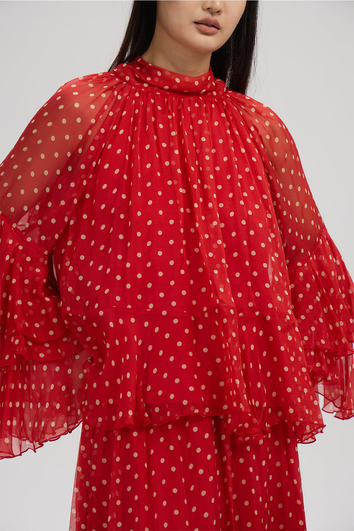 Vesper Polka Silk Set