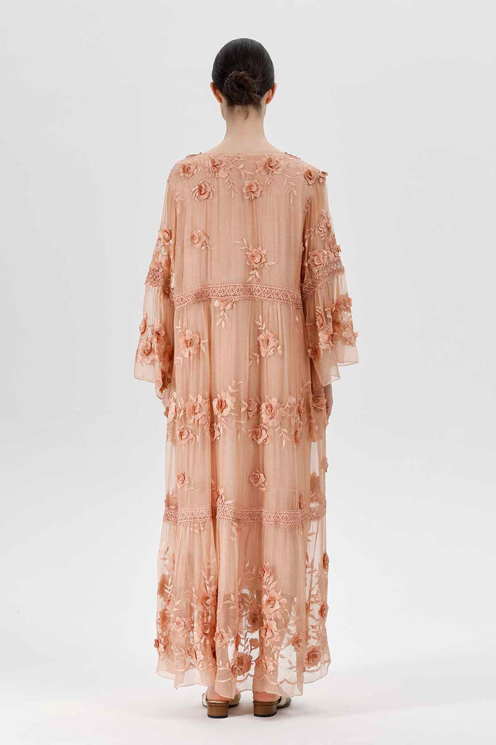 Selma V-Neck Embroidered Dress