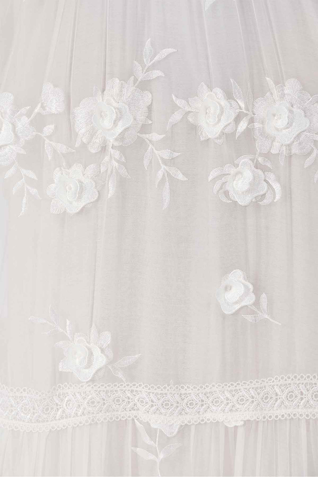 Selma V-Neck Embroidered Dress