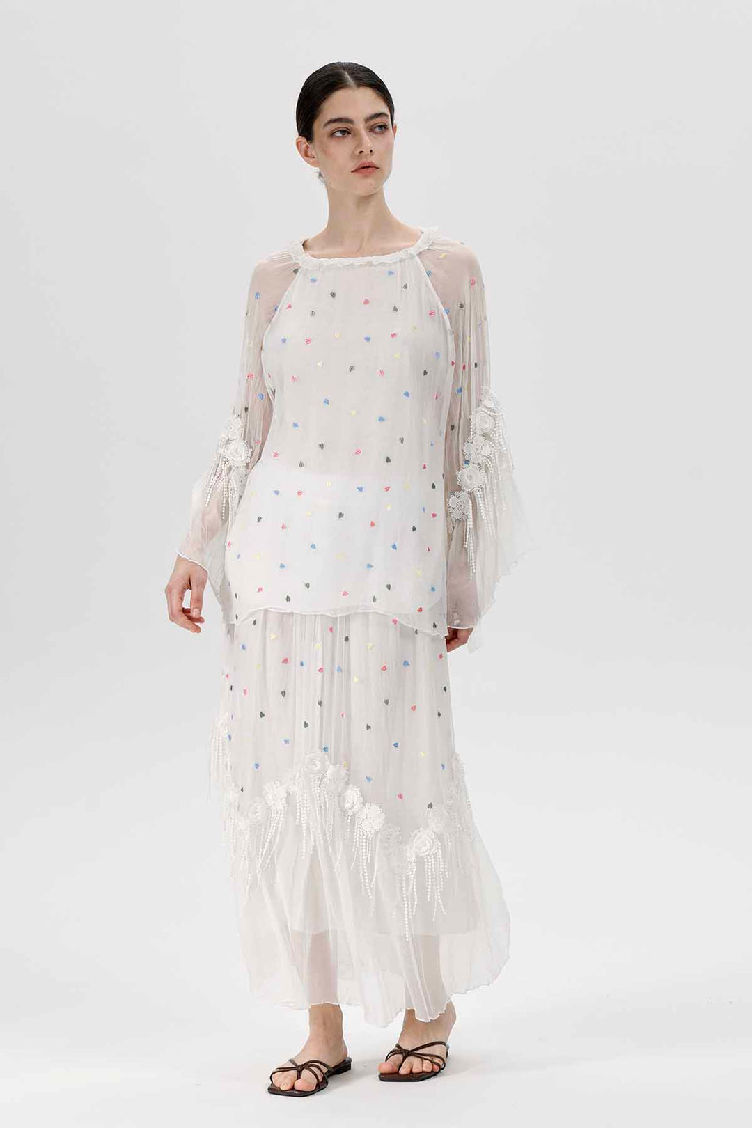 Celeste Polka Dot Two Set