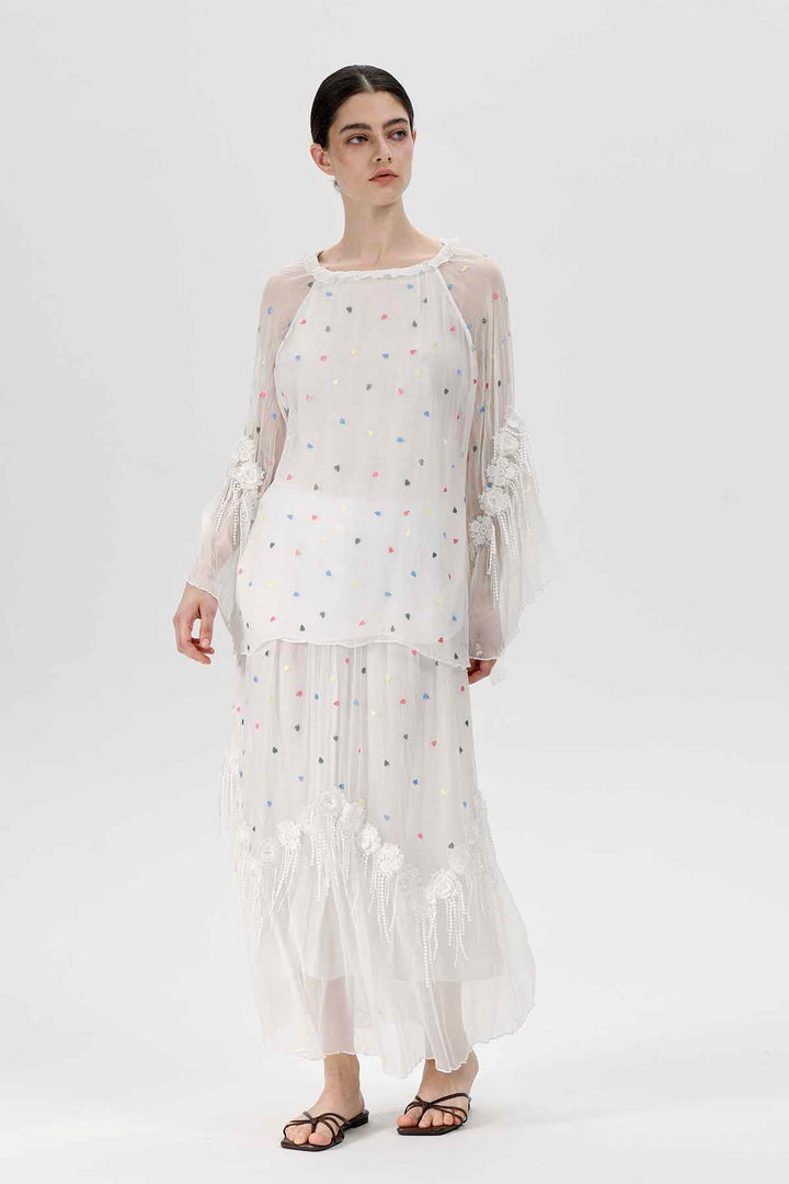 Celeste Polka Dot Two Set