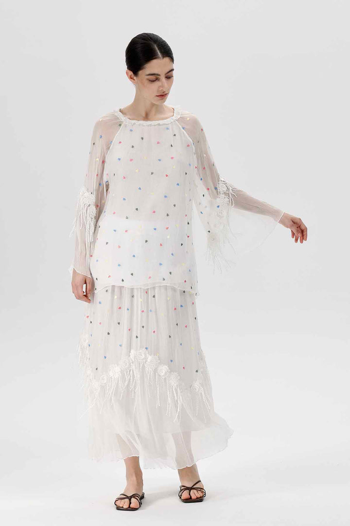 Celeste Polka Dot Two Set