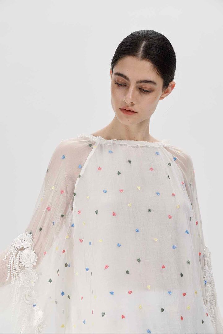 Celeste Polka Dot Two Set