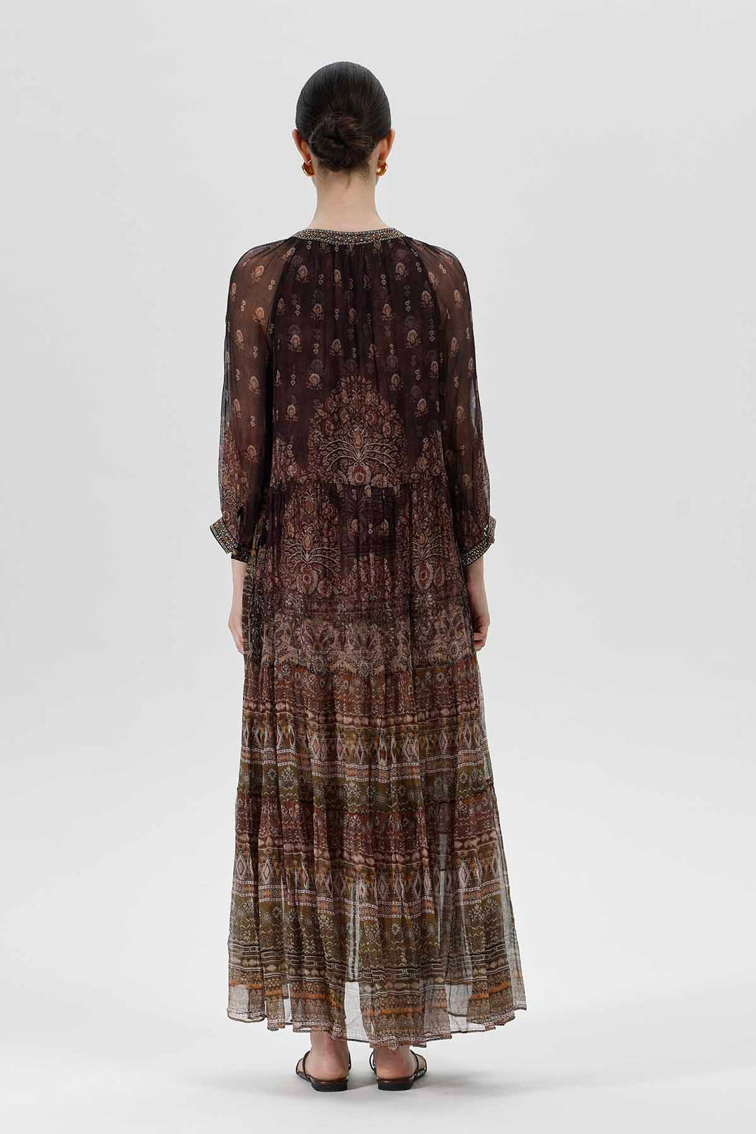 Odessa Print Silk Dress