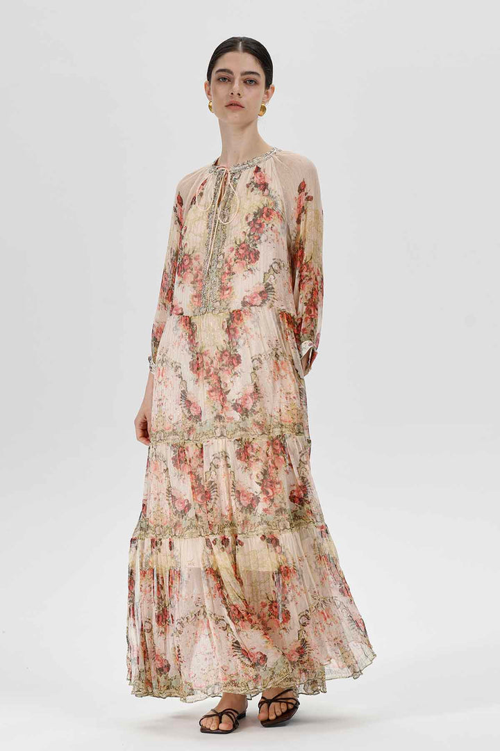 Amabel Print Silk Dress