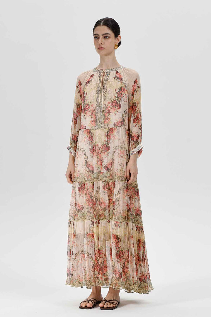 Amabel Print Silk Dress