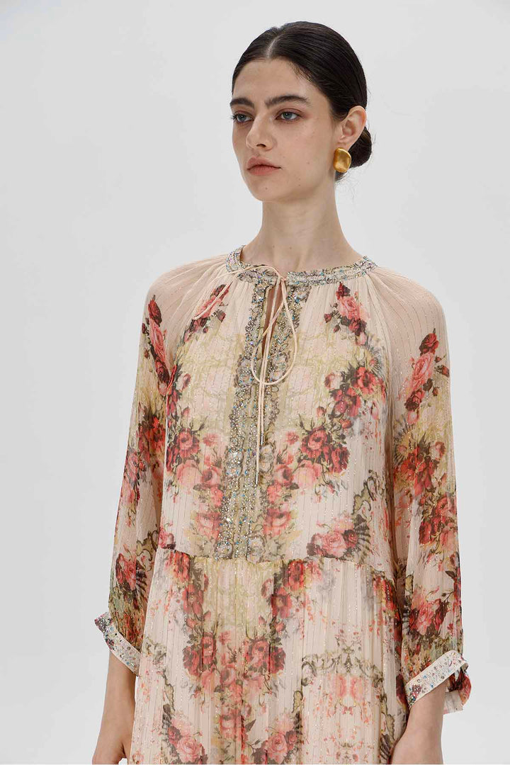 Amabel Print Silk Dress