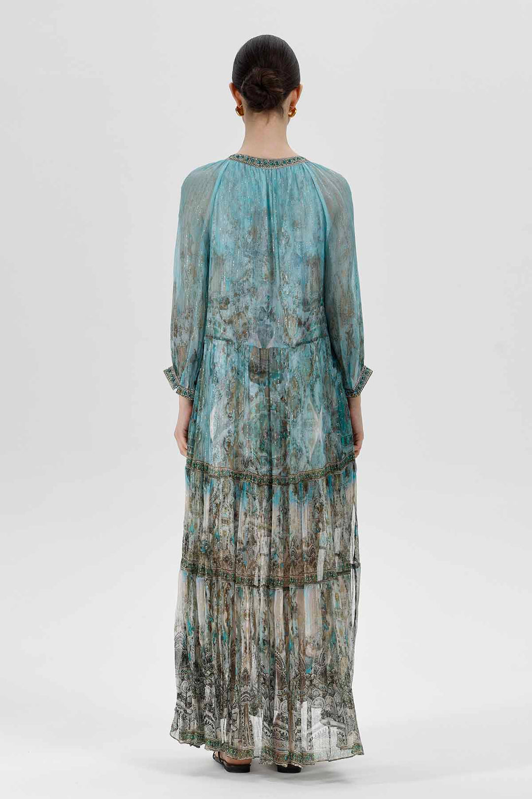 Vestido de seda con estampado Freya