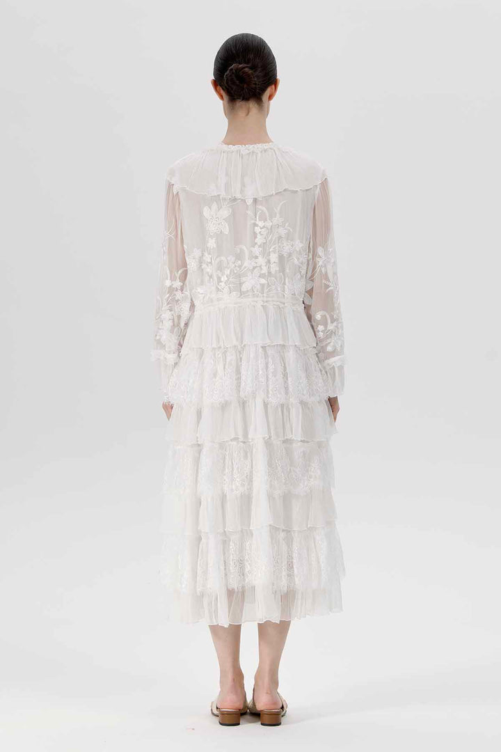 Celestine Lace Dress White