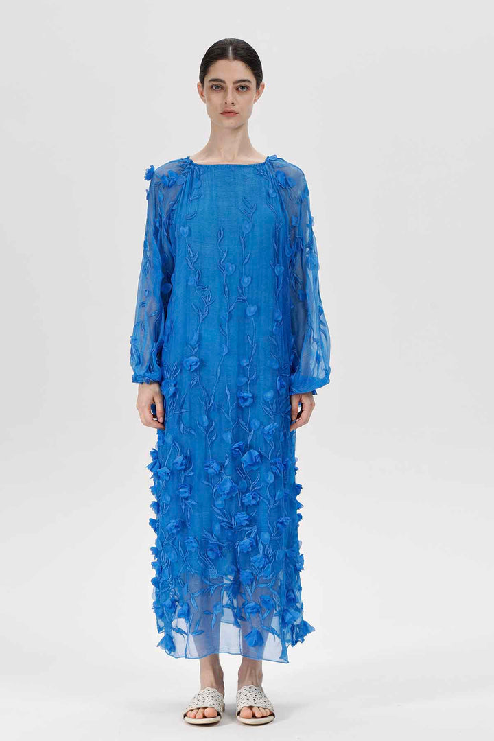 Azurblaues Mirage-Kleid
