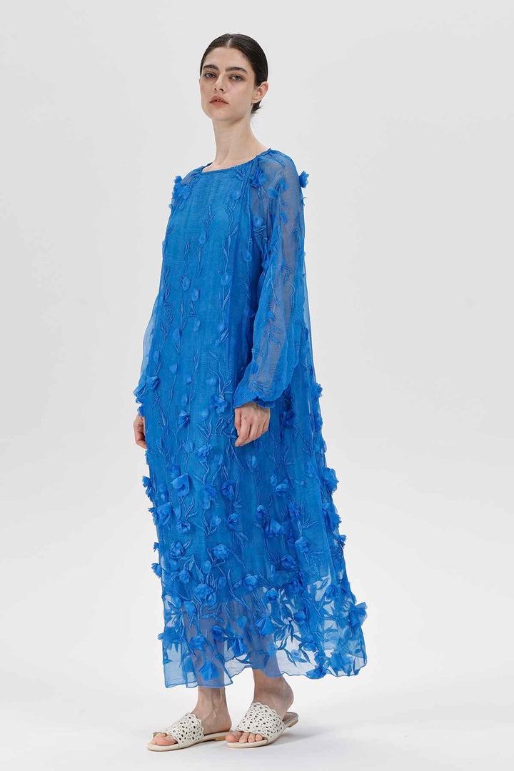 Azurblaues Mirage-Kleid