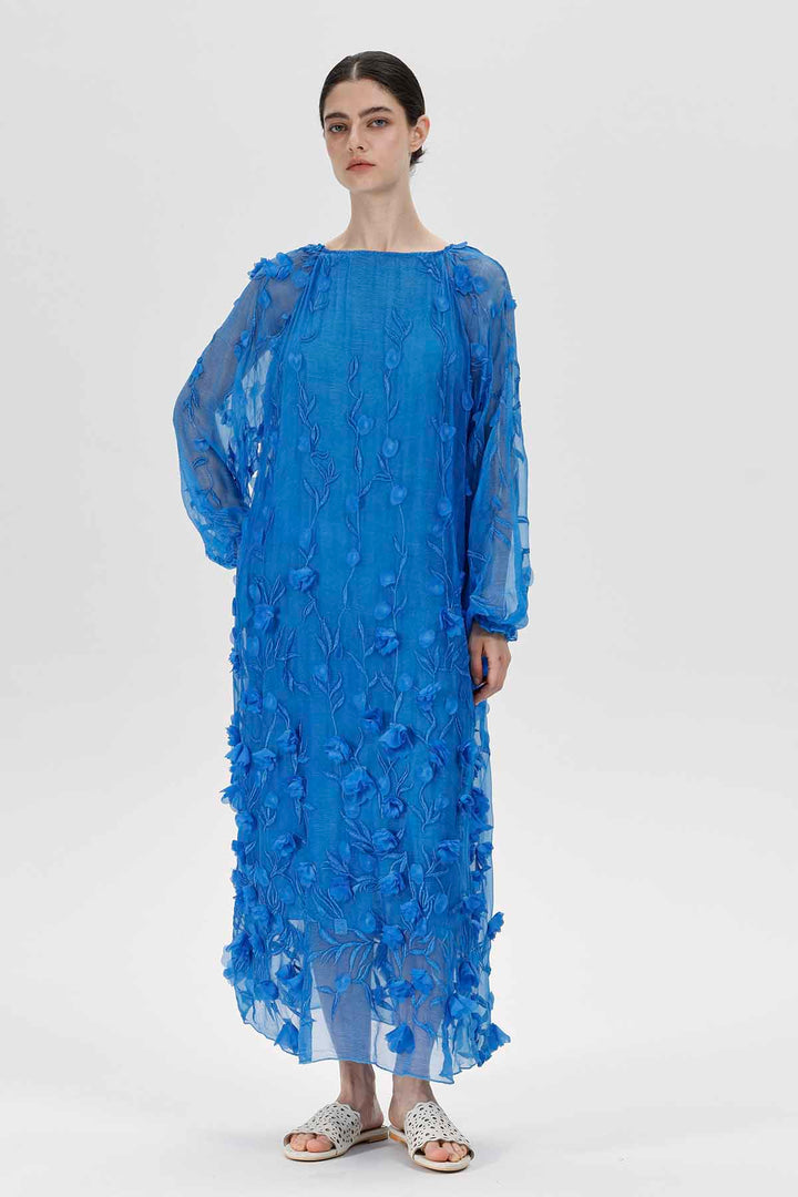 Azurblaues Mirage-Kleid