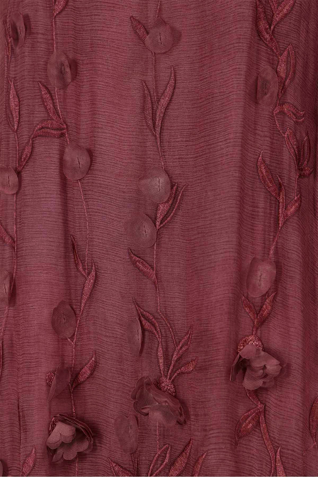 Bordeauxfarbenes Mirage-Kleid