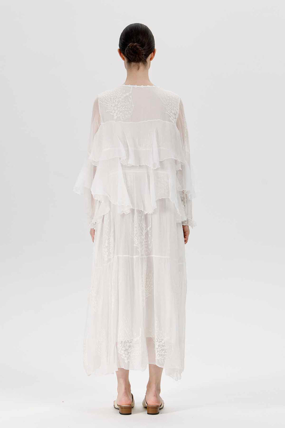 Robe Transparente Moore Blanc Ivoire