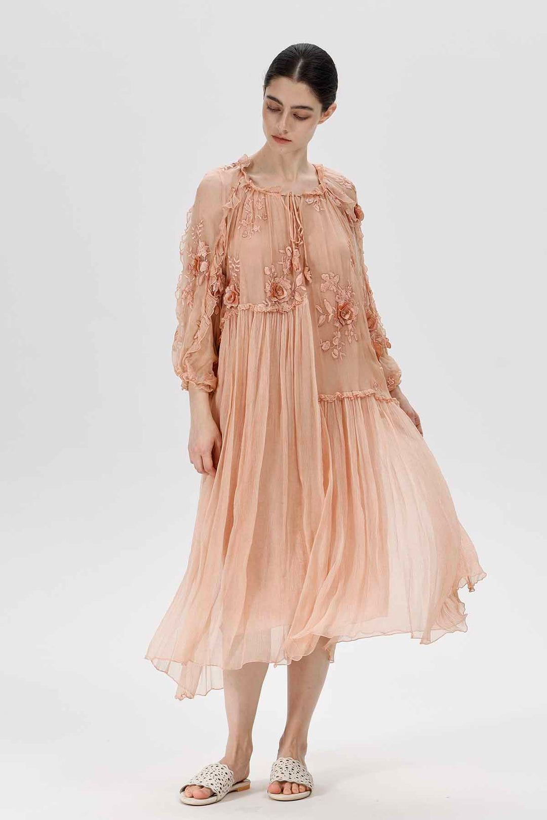 فستان روزيا بلوم المطرز