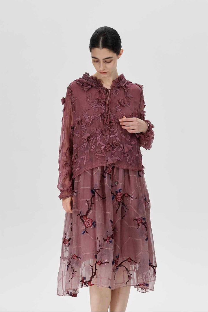 Vestido bordado Ashlie